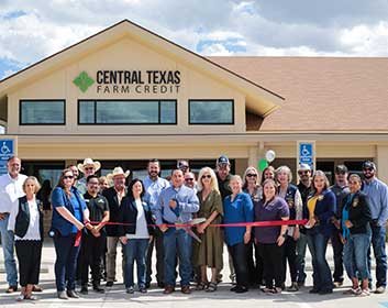 Central Texas Farm Credit celebrates their new San Angelo branch office building with a ribbon cutting ceremony.