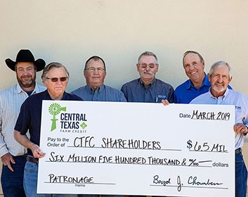 Central Texas Farm Credit to Return $6.5 Million to Customers