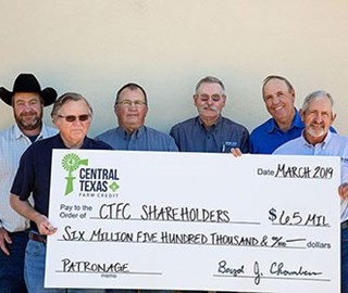 Central Texas Farm Credit to Return $6.5 Million to Customers